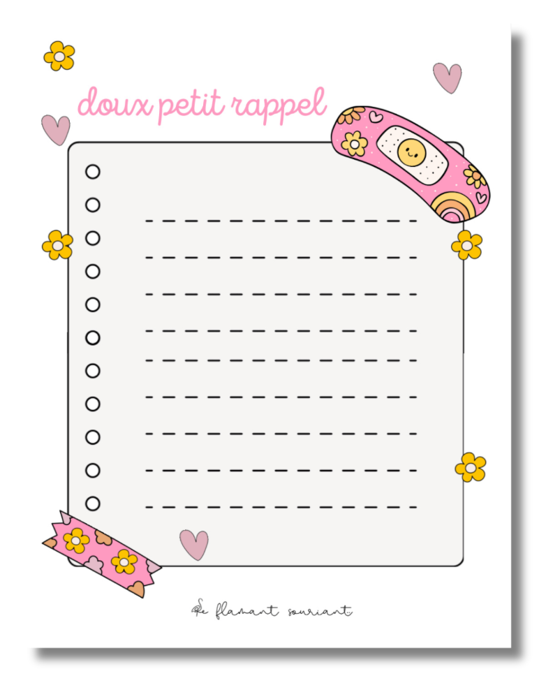 Petit Bloc-notes (doux petit rappel)