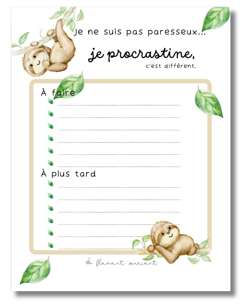 Petit Bloc-notes (je procrastine)