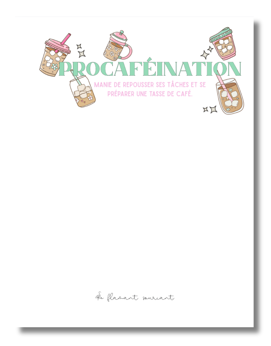 Petit Bloc-notes (procaféination)