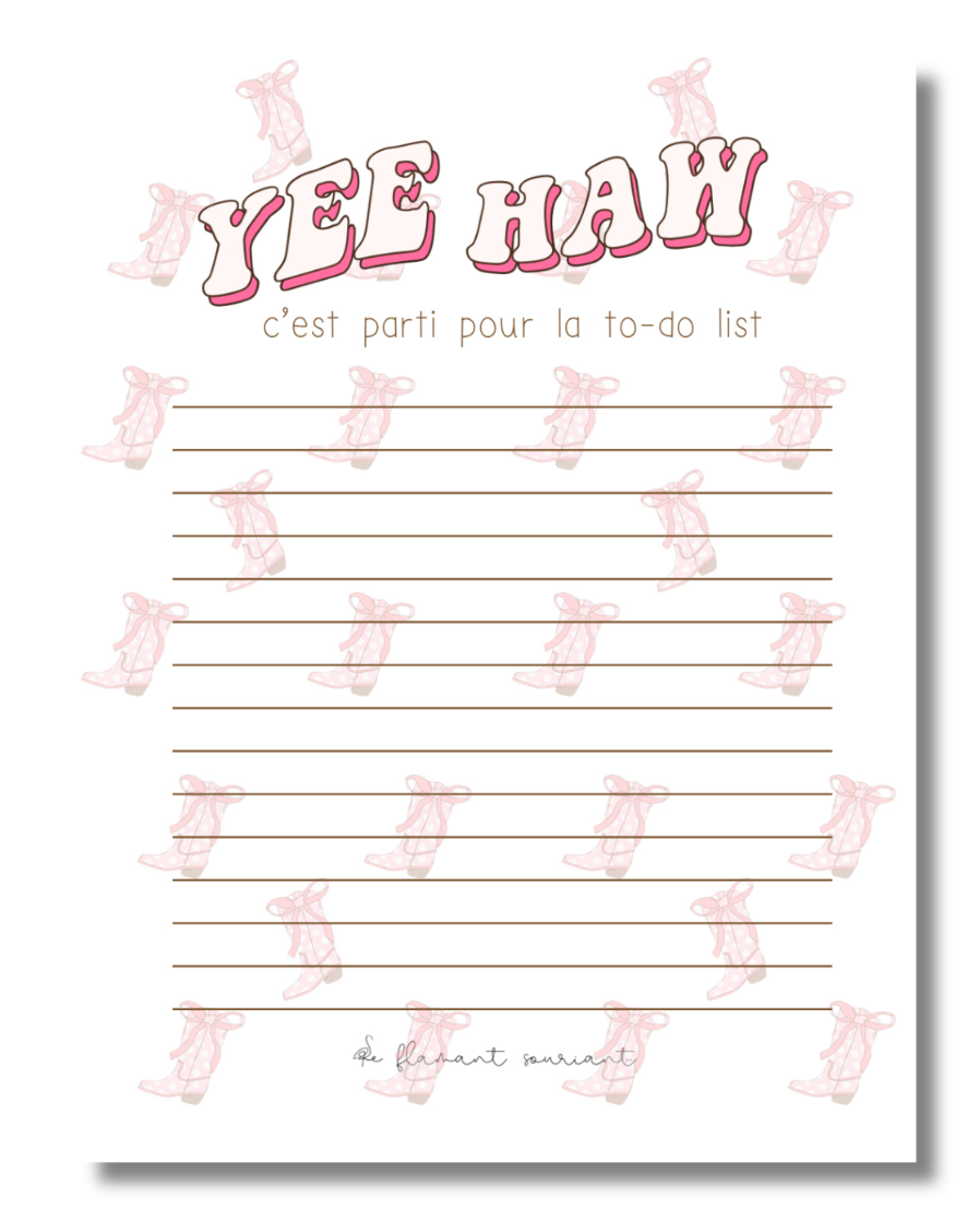 Petit Bloc-notes (yeehaw)