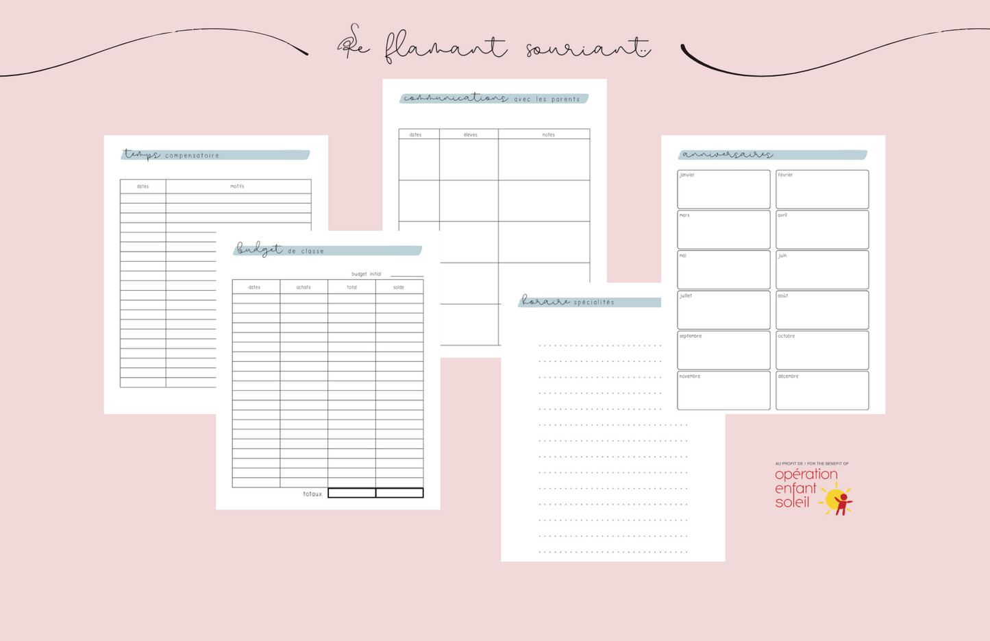 Planificateur - Profs