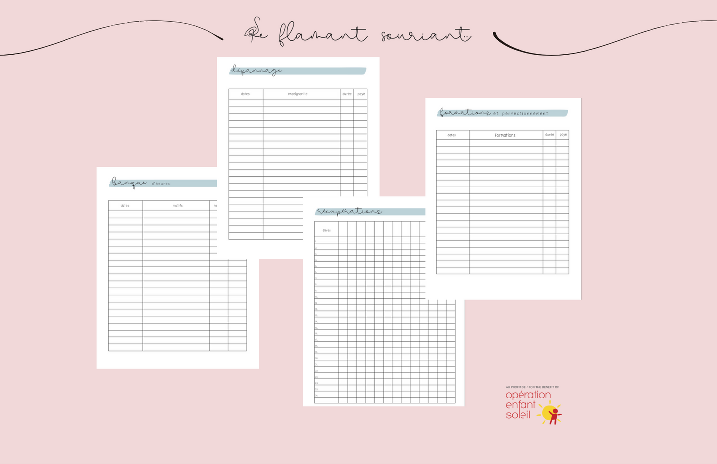 Planificateur - Profs