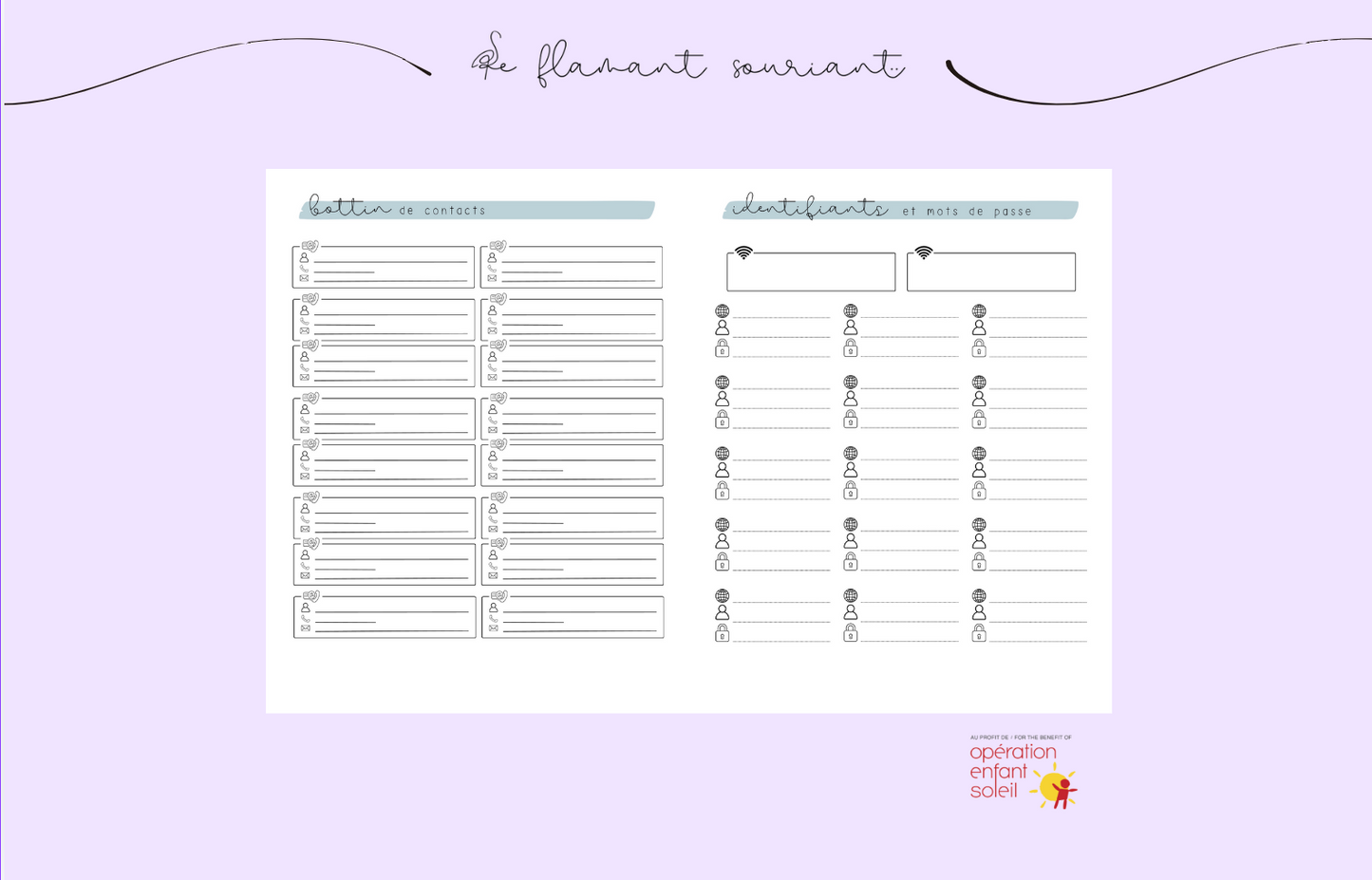Planificateur - Professionnels