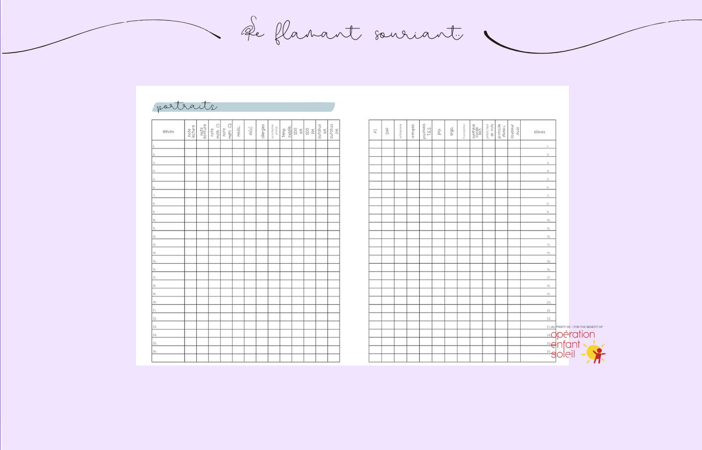 Planificateur - Professionnels