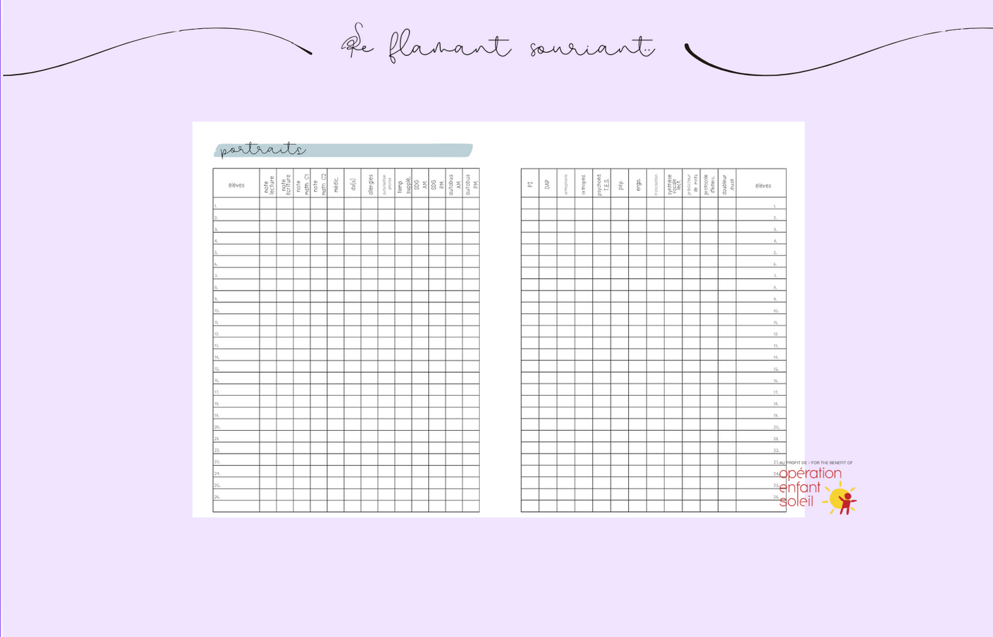 Planificateur - Professionnels