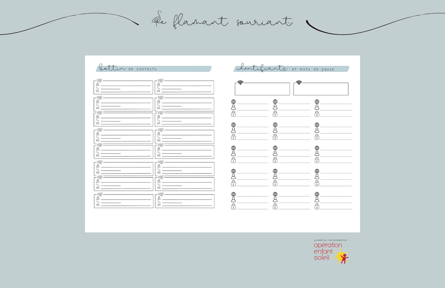 Planificateur - Petite enfance