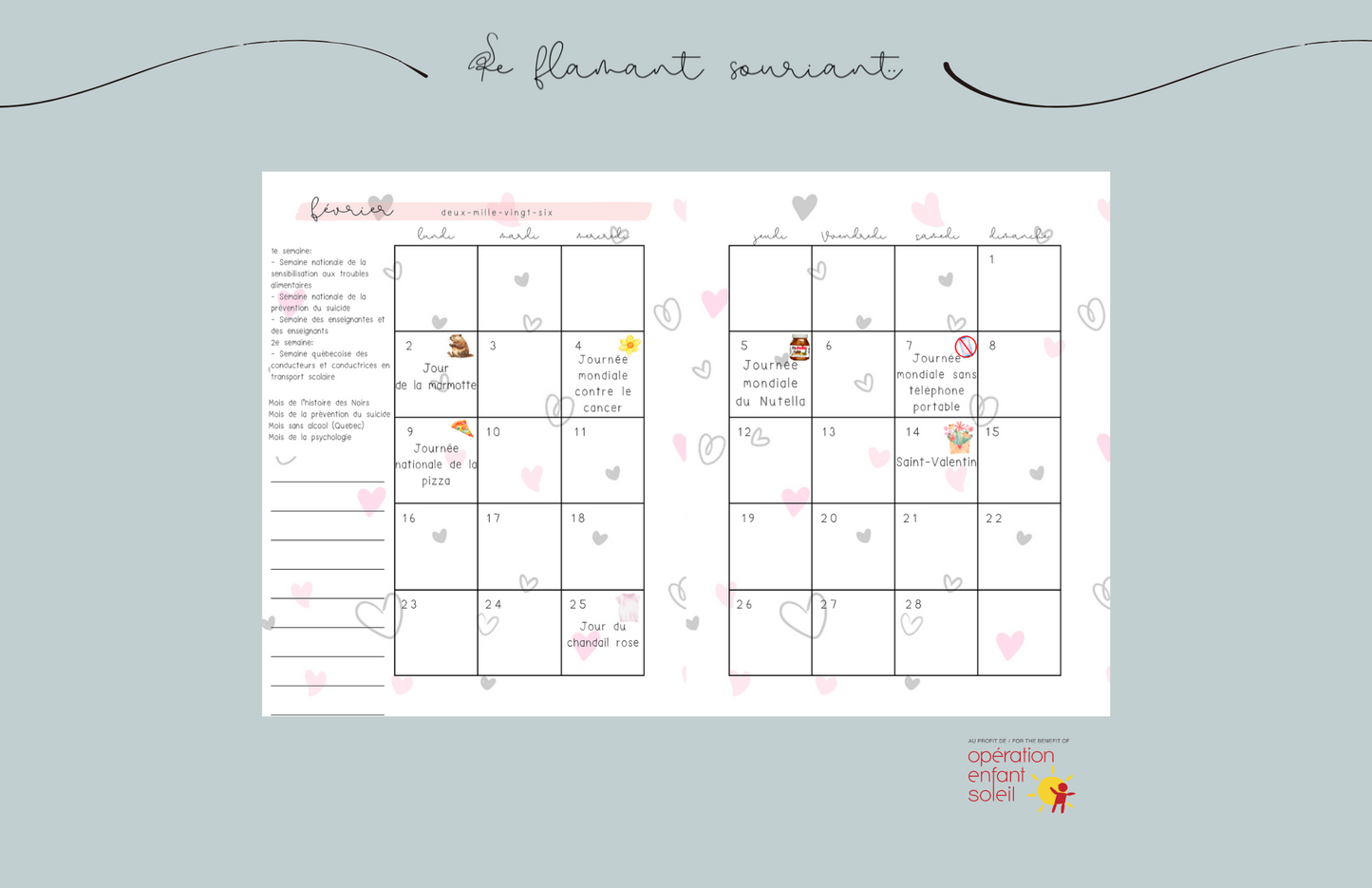 Planificateur - Petite enfance