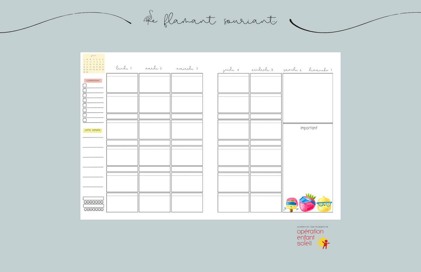 Planificateur - Petite enfance