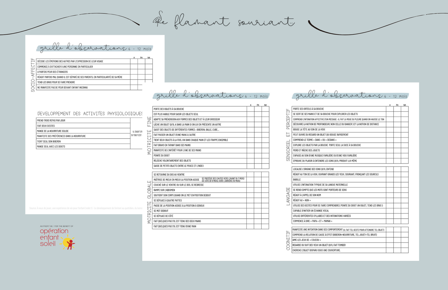 Planificateur - Petite enfance