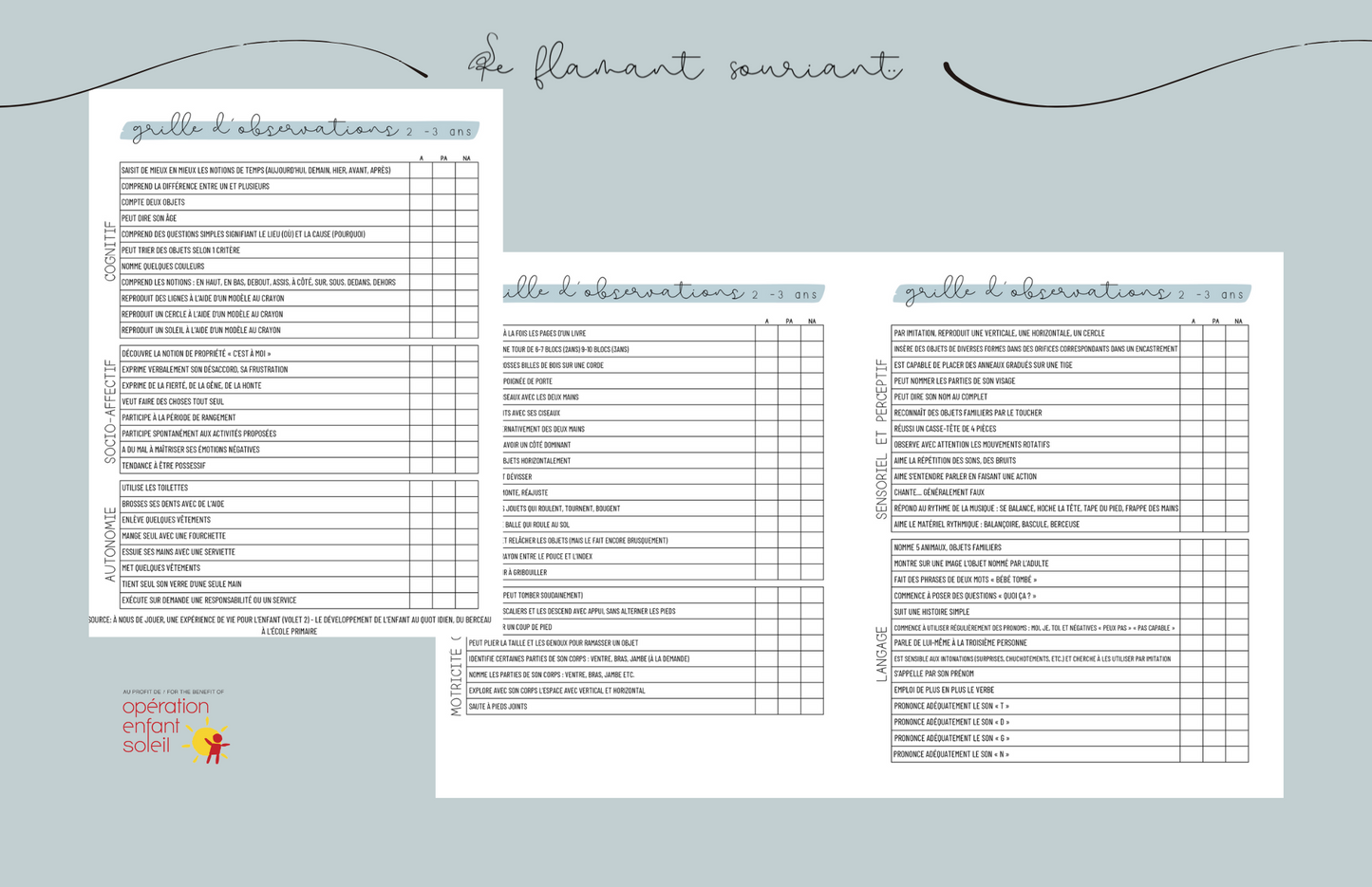 Planificateur - Petite enfance