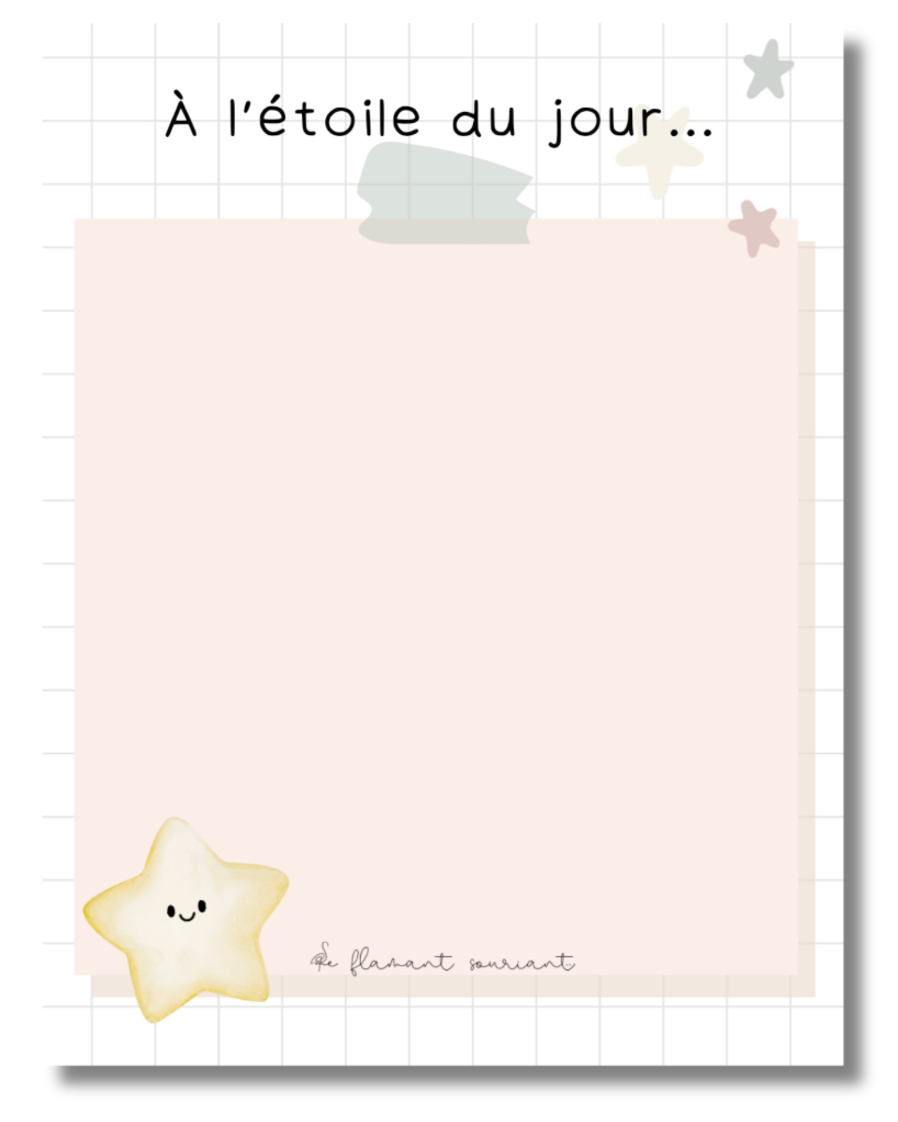 Petit Bloc-notes (à l'étoile du jour...)