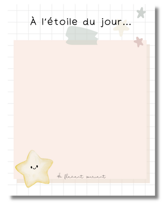 Petit Bloc-notes (à l'étoile du jour...)