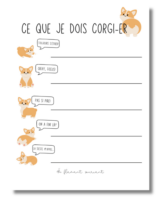 Petit Bloc-notes (Corgi-er)