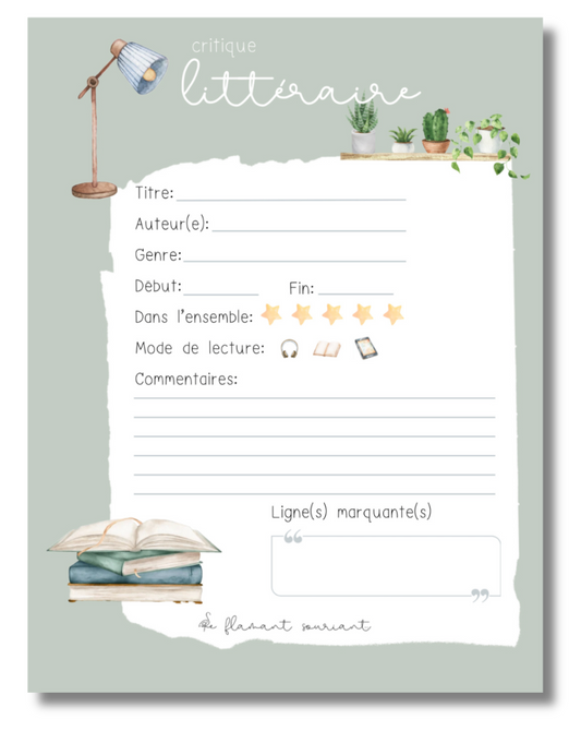 Petit Bloc-notes (critique littéraire)