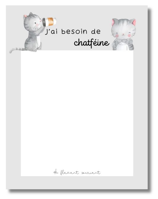 Petit Bloc-notes (chatféine)