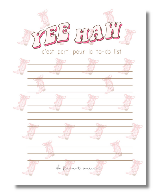 Petit Bloc-notes (yeehaw)
