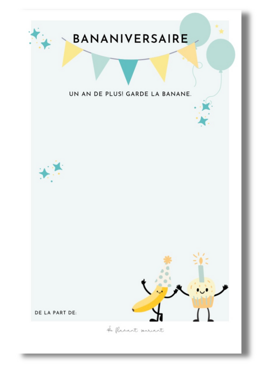 Grand Bloc-notes (bananiversaire)