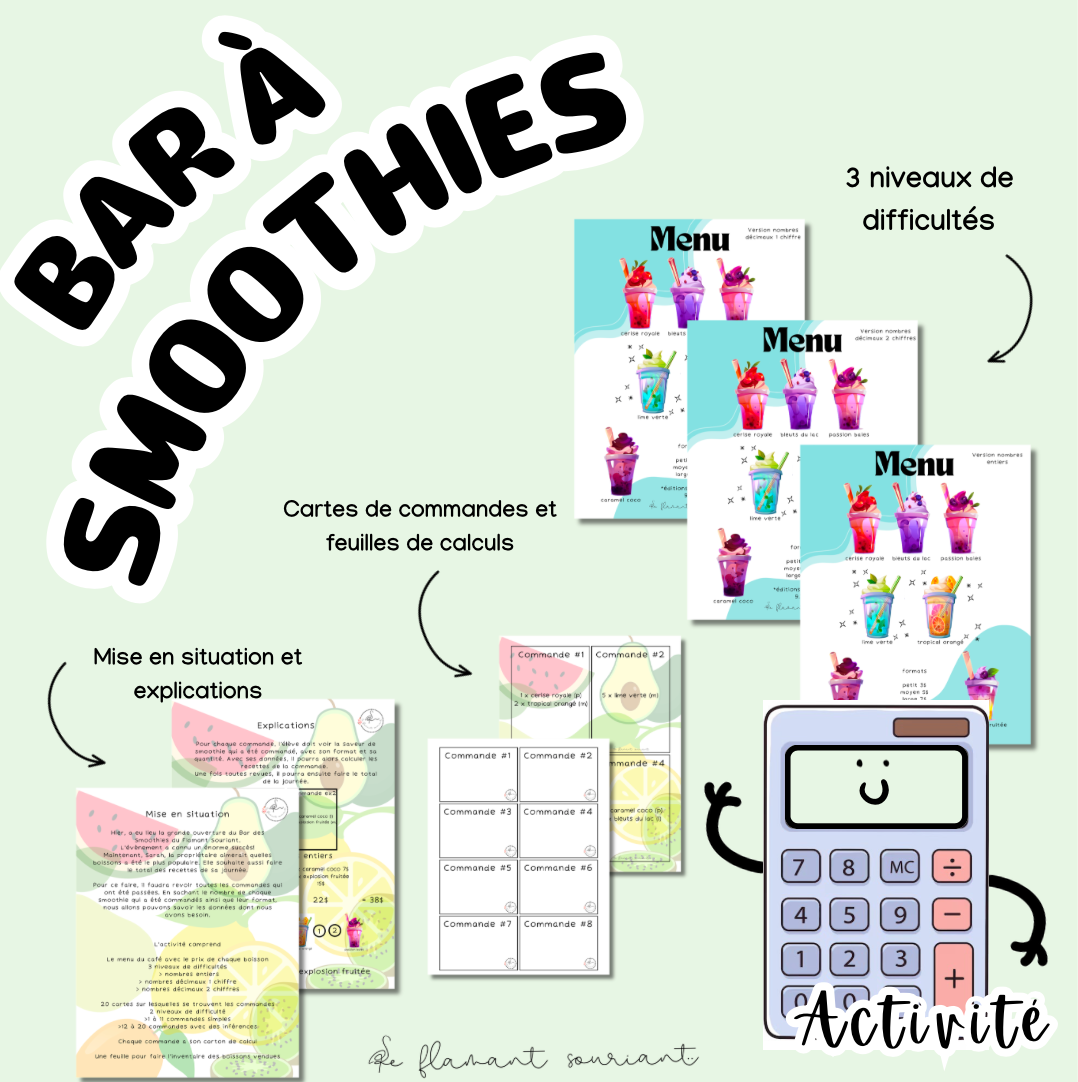 Le bar des smoothies