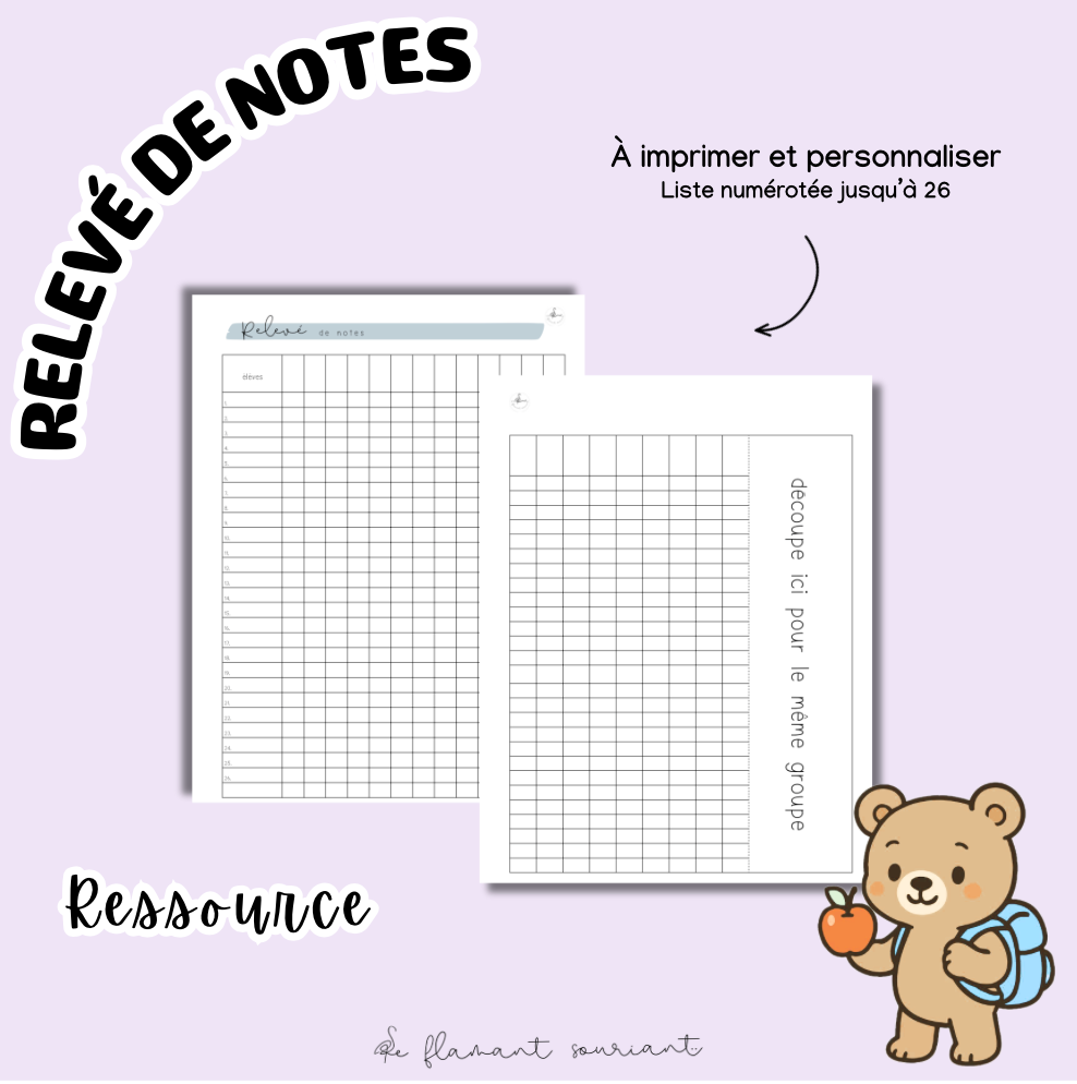 Relevé de notes