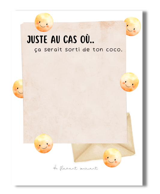 Petit Bloc-notes (juste au cas où)