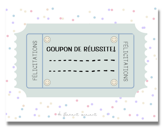 Coupon (réussite)